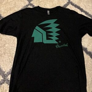 Large Black Grand Forks North Dakota Fighting Sioux T-Shirt
